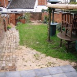 back garden before